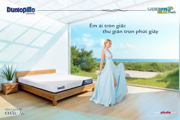 Nệm cao su Dunlopillo Latex World Relax